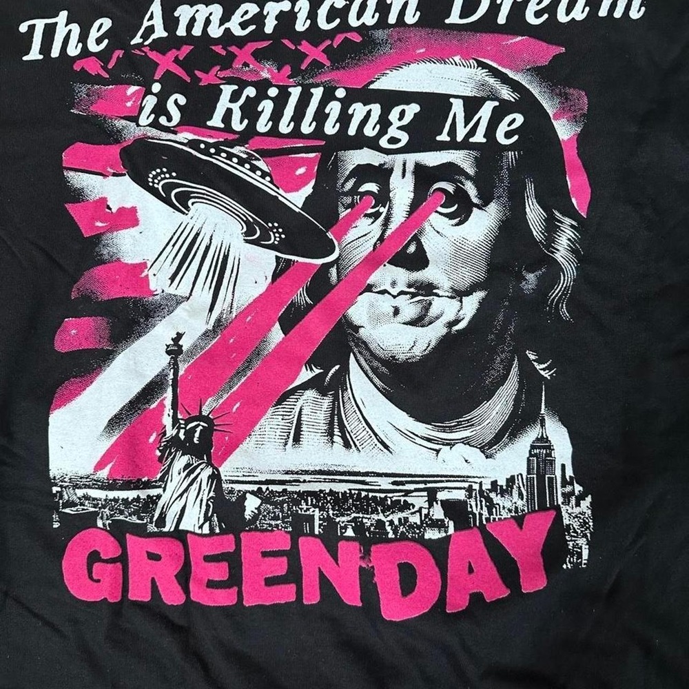 Green Day The American Dream Is Killing T-Shirt Black 3XL Saviors Punk